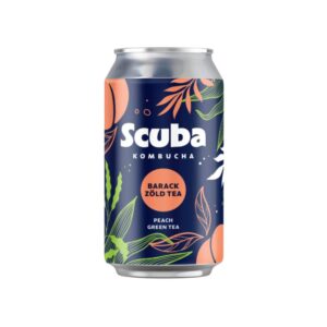 Scuba barack-zöld tea (330 ml)